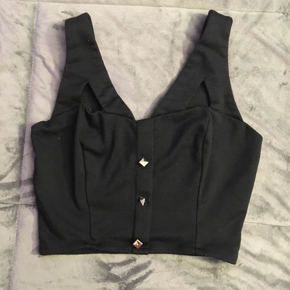 Tight Black Crop Top Charlotte Russe